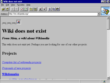 A screenshot of the IE 1.0 browser